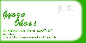 gyozo okosi business card